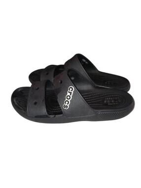 Crocs Black Slide Sandals Size 8